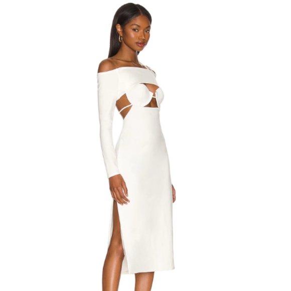h:ours Zola Dress in Ivory NWT Size Large and XL - Picture 3 of 3